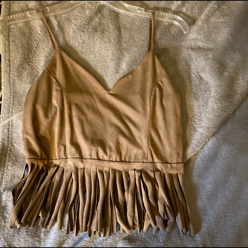 Fringe crop top